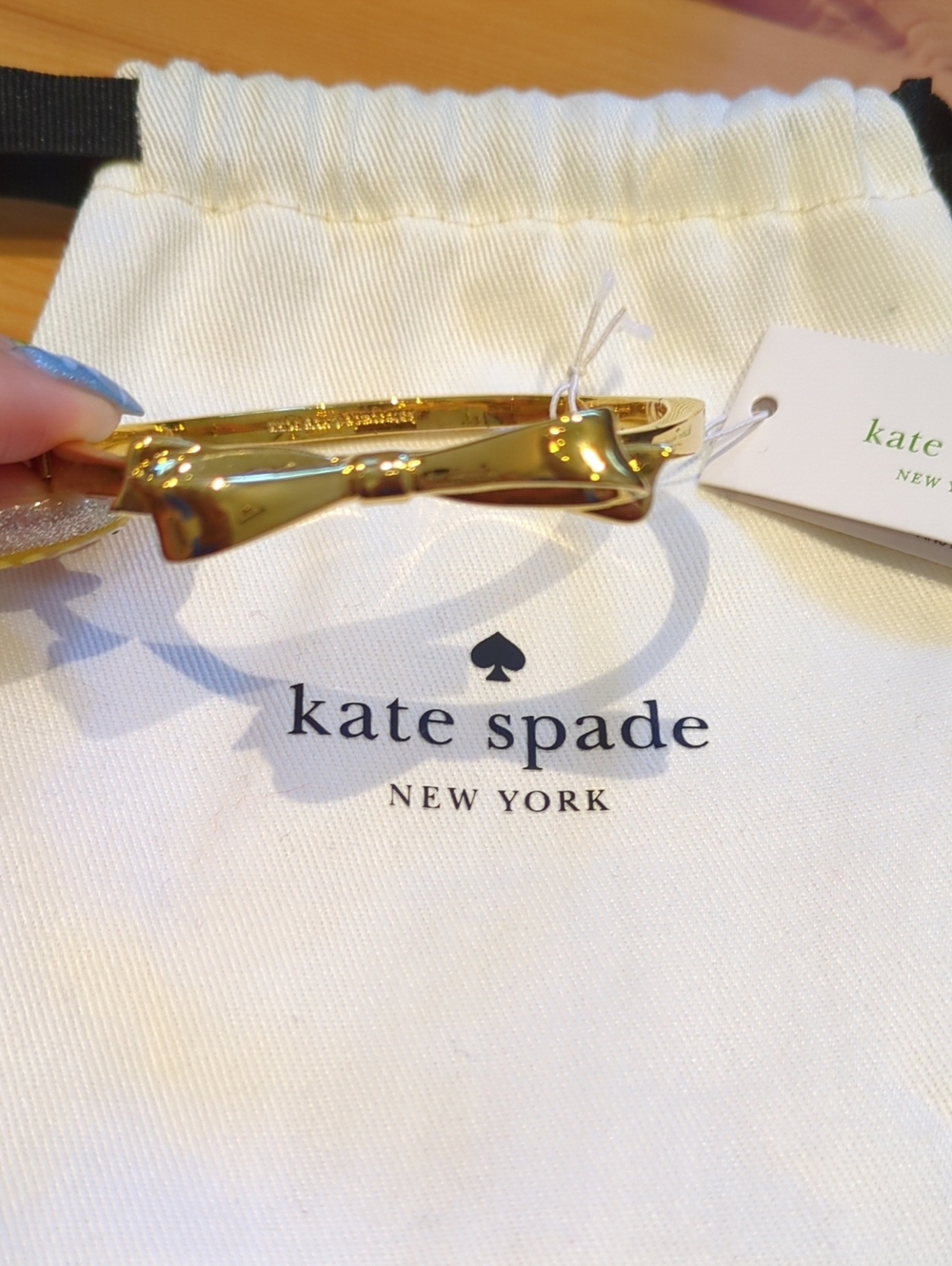 kate spade gold bow bracelet bangle